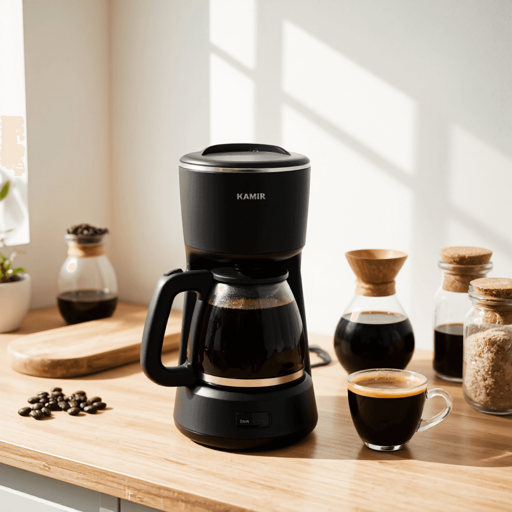 product photography of coffee maker