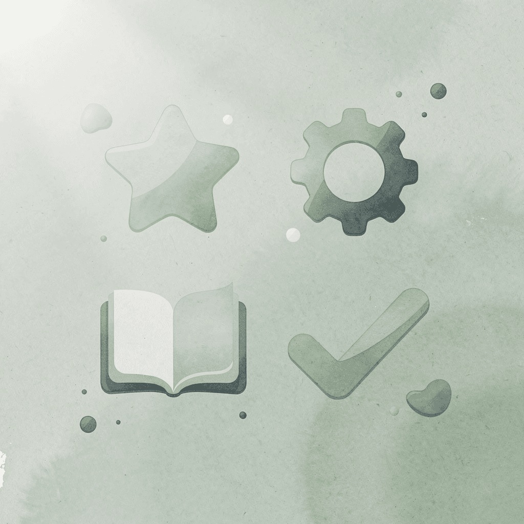 Four icons representing the core platform mechanics: database size, filing flow, tracking quality, and payout speed