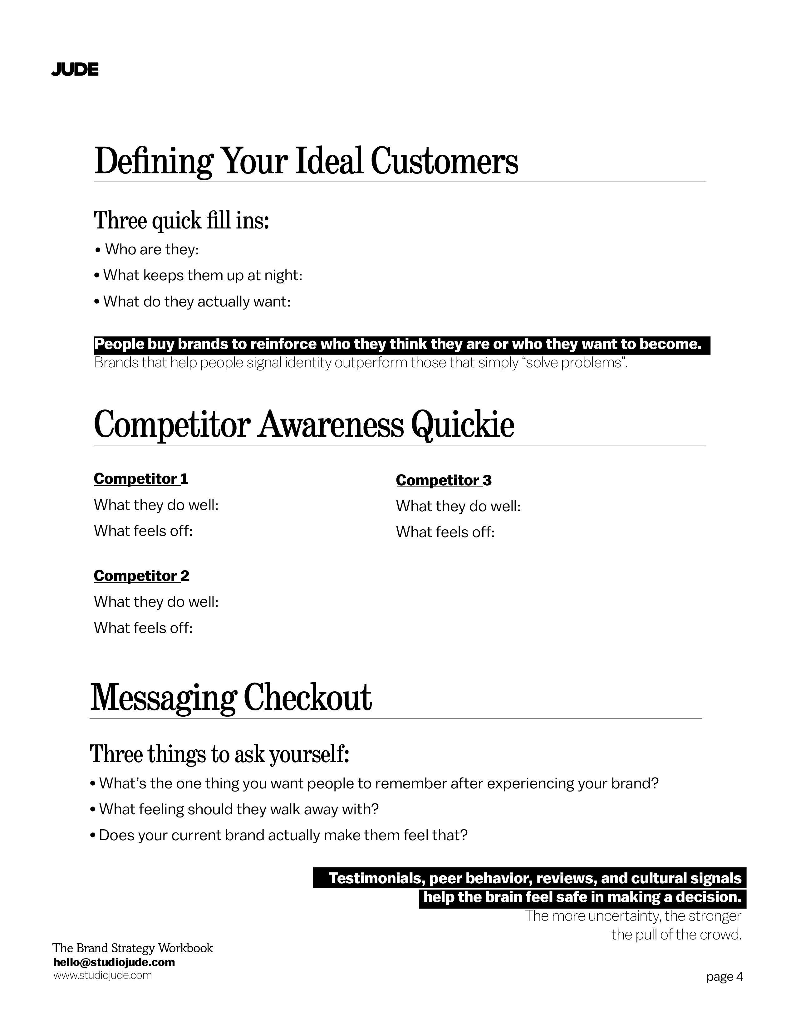 brand strategy workbook page 4
