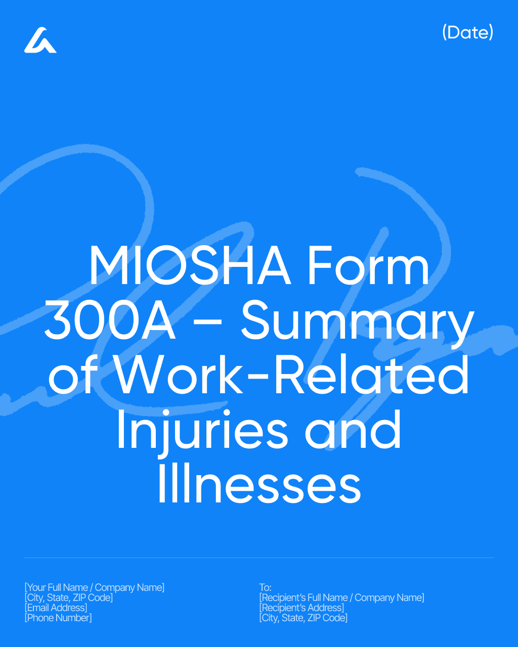 MIOSHA Form 300A – Summary of Work-Related Injuries and Illnesses