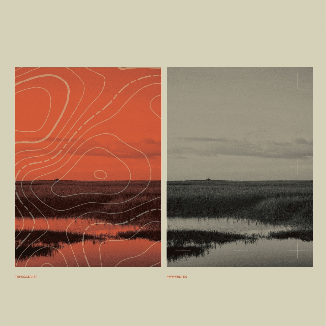 Image effects from a cafe visual identity