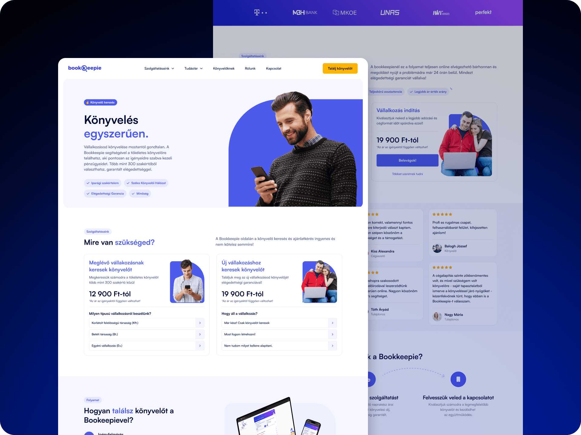 Bookkeepie landing page