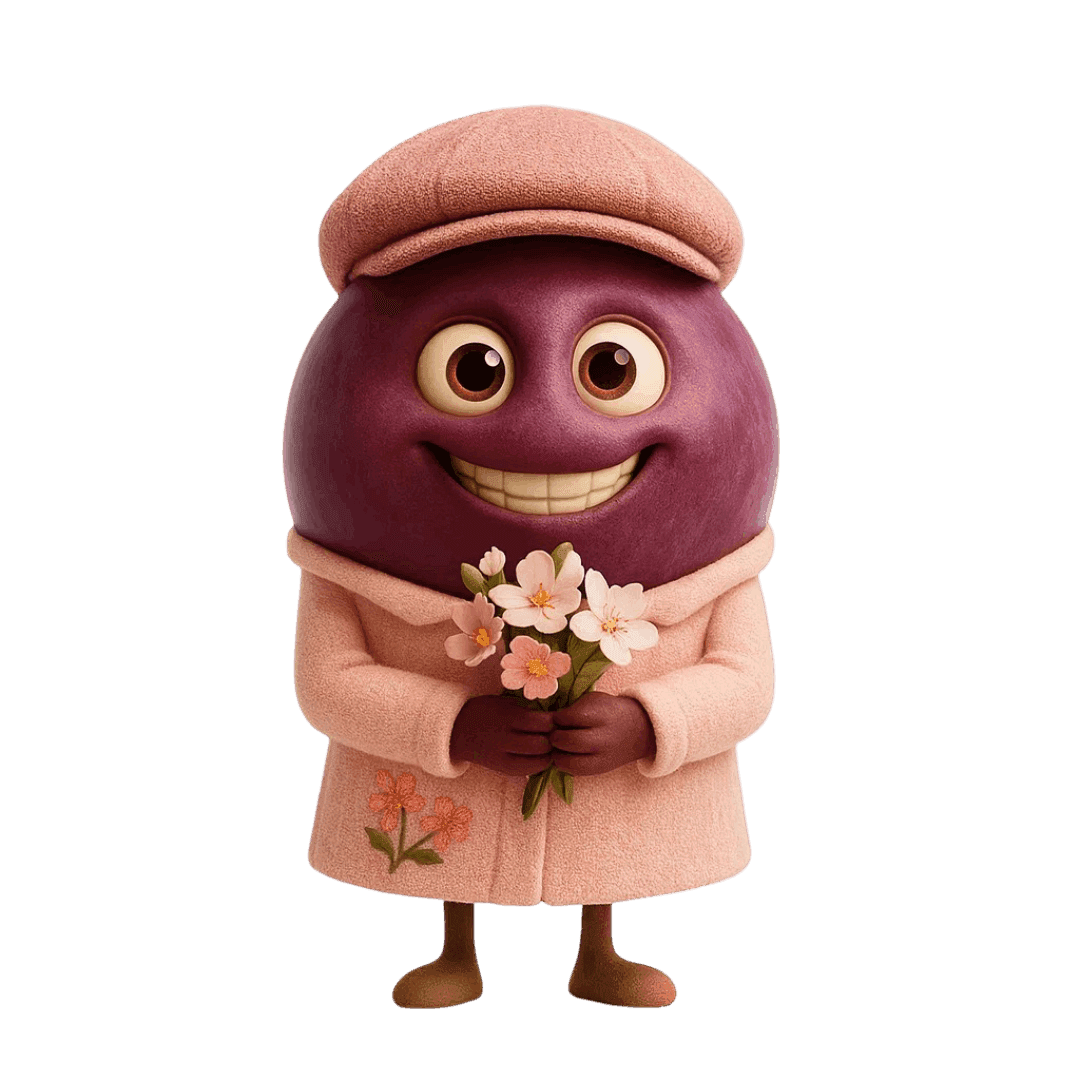 Frühburgunder grape berry illustration for wine education.