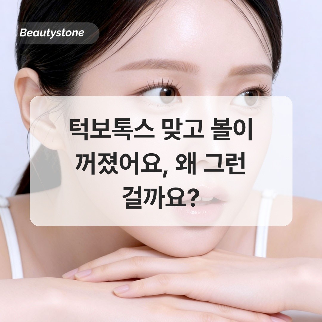 턱보톡스 맞고 볼이 꺼졌어요, 왜 그런 걸까요?