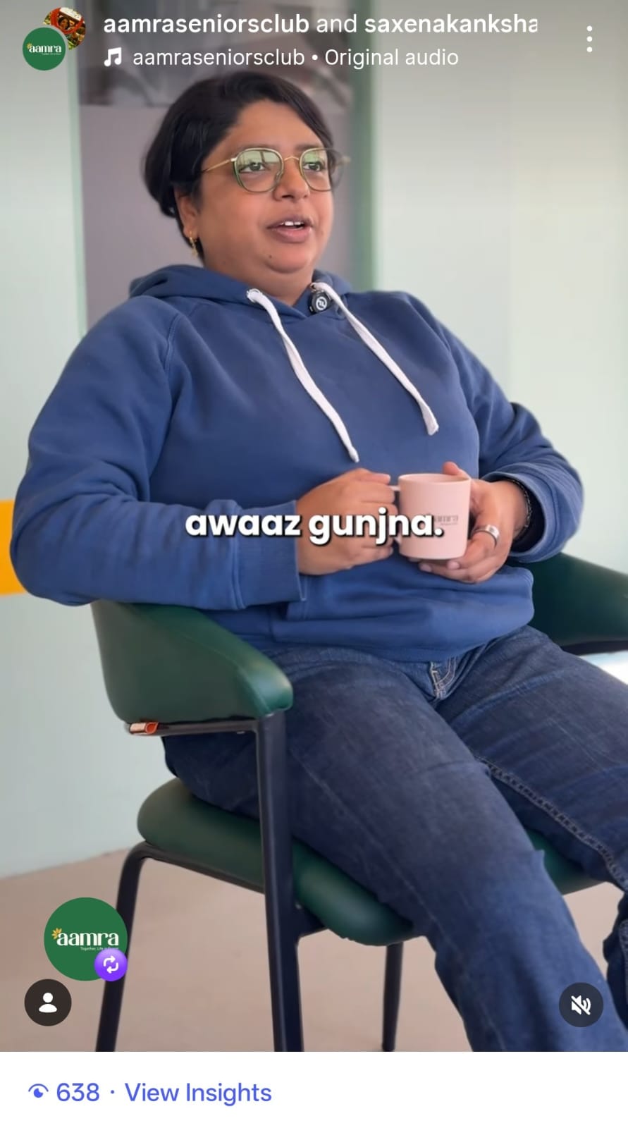 screenshot of instagram post of dr akanksha saxena