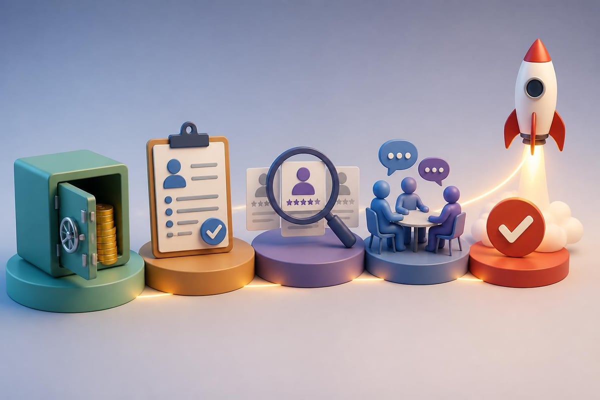 Fast hiring process stages