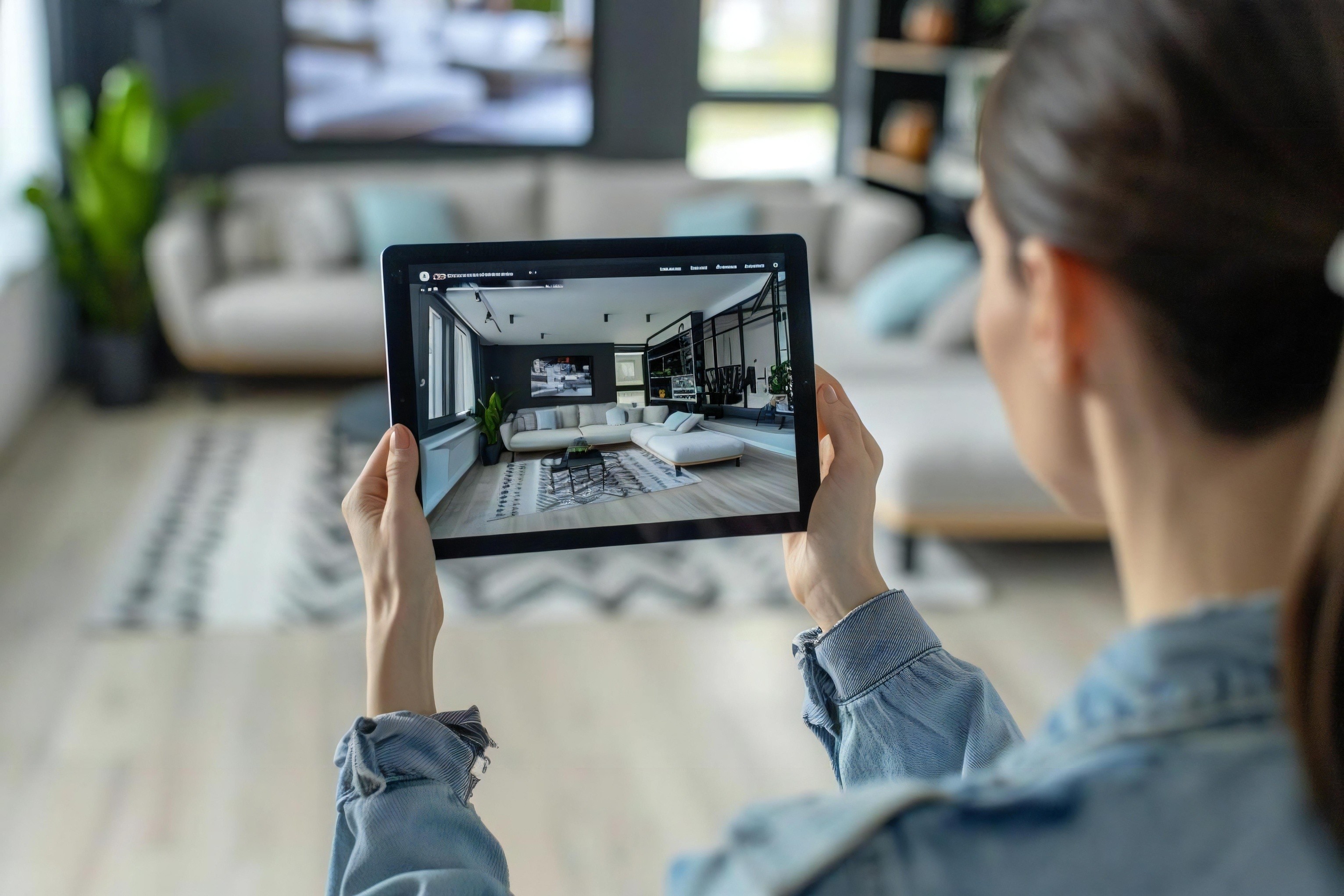 Real Estate Agent Doing A virtual Tour