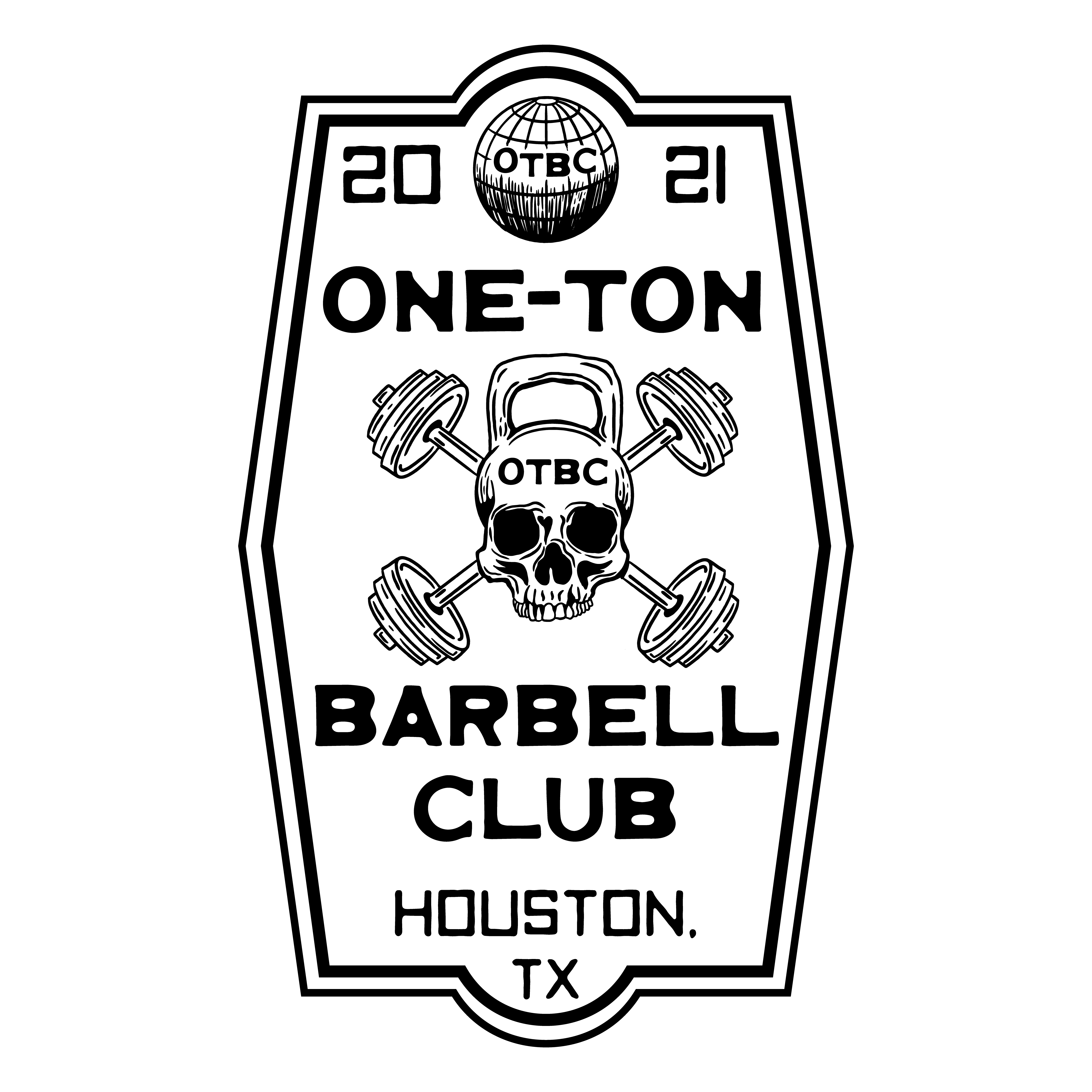 One-Ton Barbell Club Brand Mark