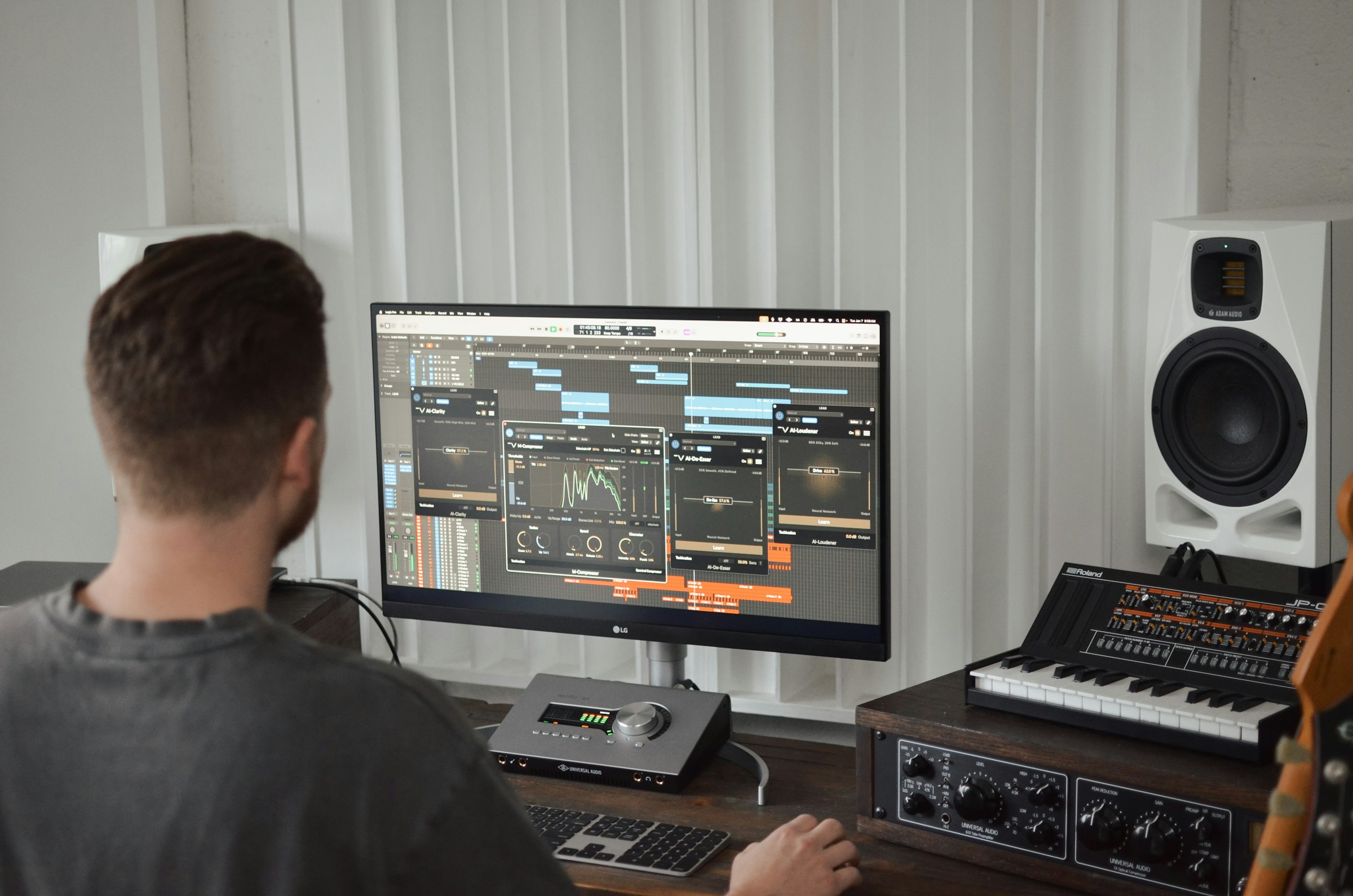 person mixing music - Music Mixer