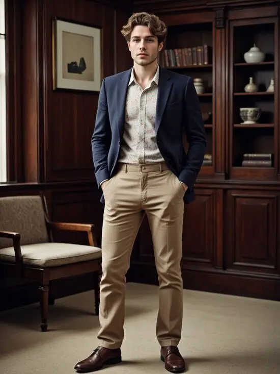 ai boy generator preppy blazer polo chinos loafers