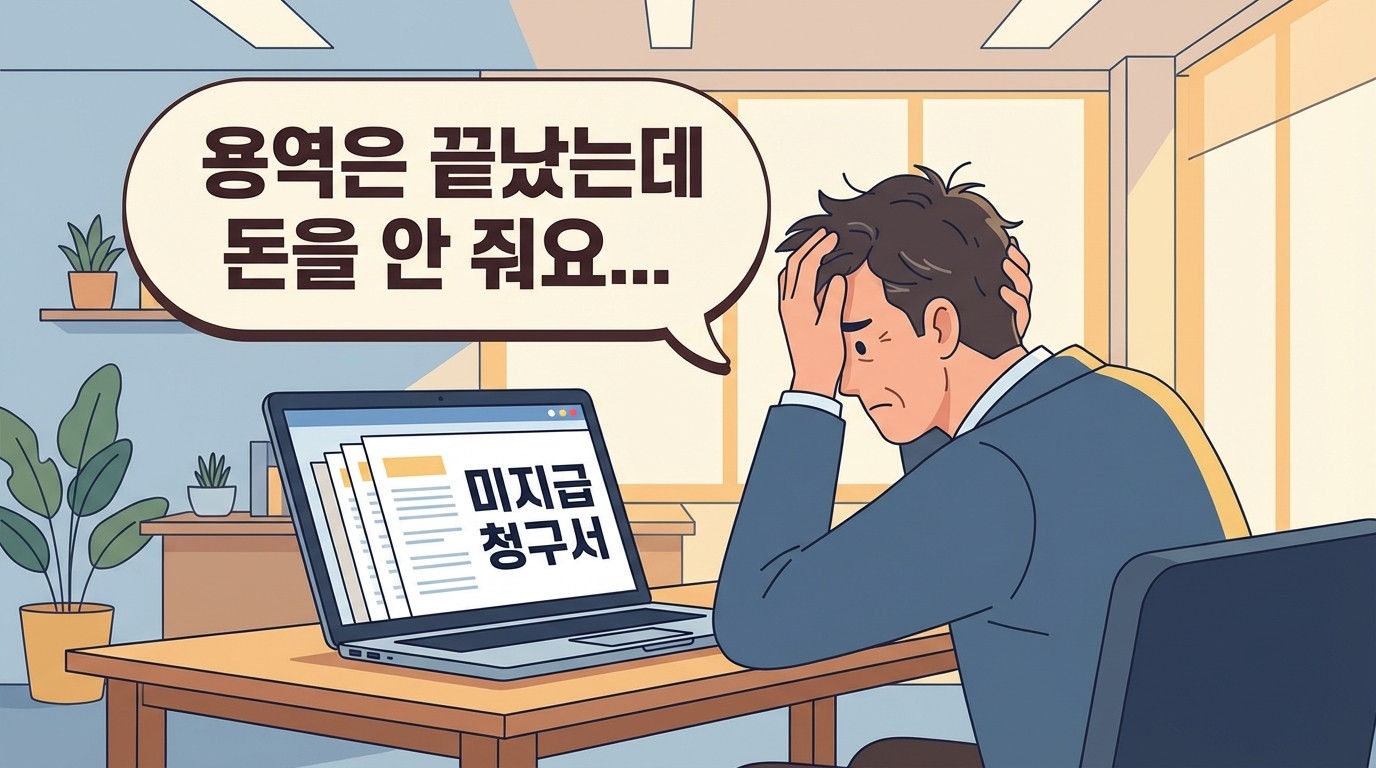 용역 끝냈는데… 돈을 안 줍니다