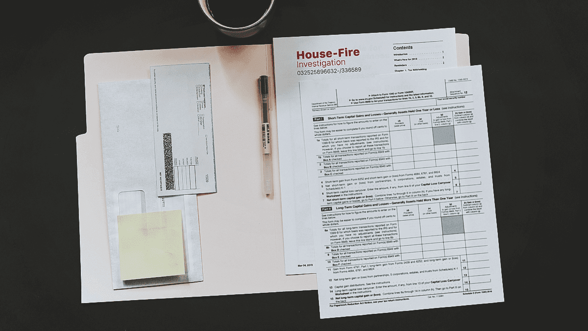 magic plan fire investigation documentation with reports, notes, and official forms