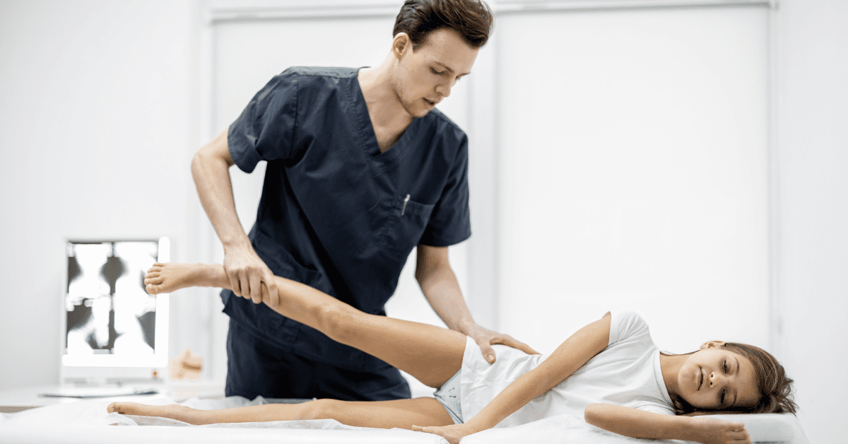 A physical therapist maintains his credentials through board certification and continuing education.