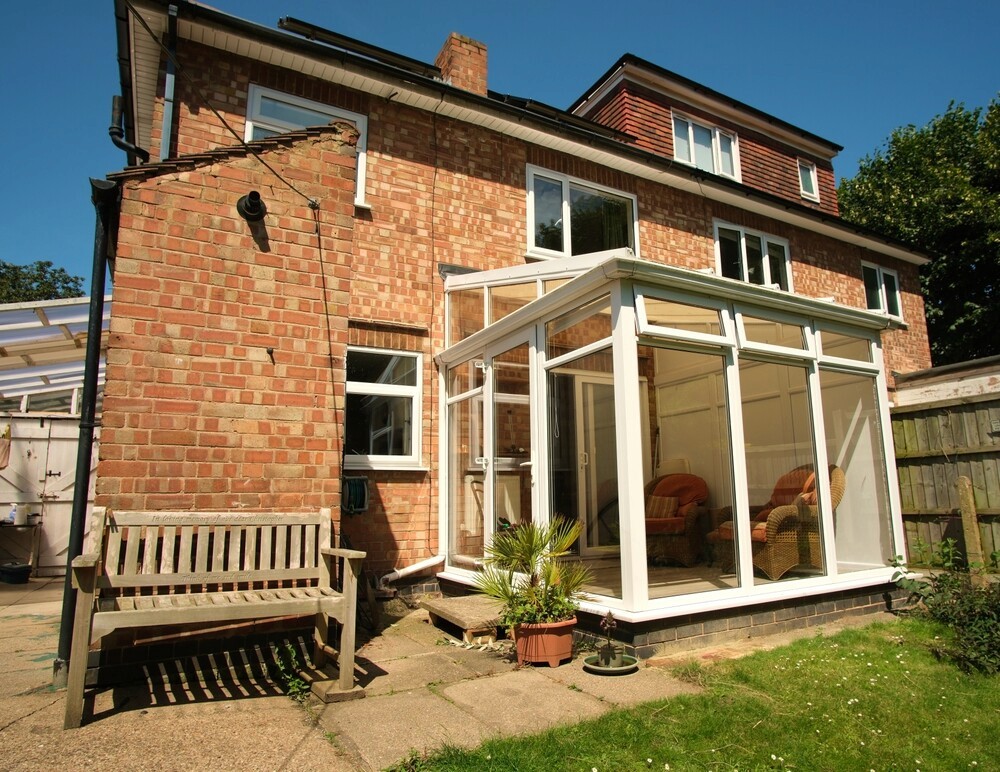 Rear extension with floor-to-ceiling windows