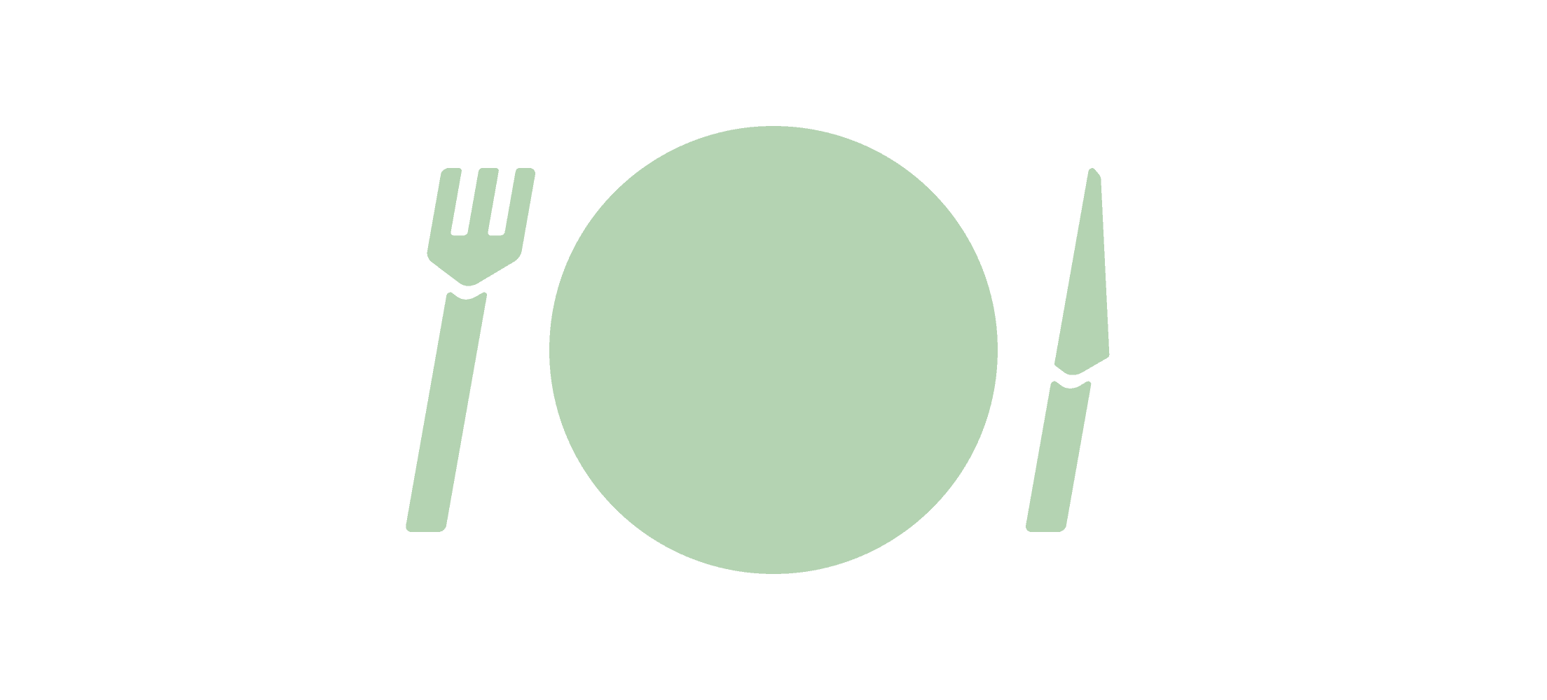 Schema assiette et couvert pour programme alimentaire personnalisé