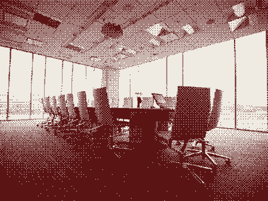 An empty meeting room