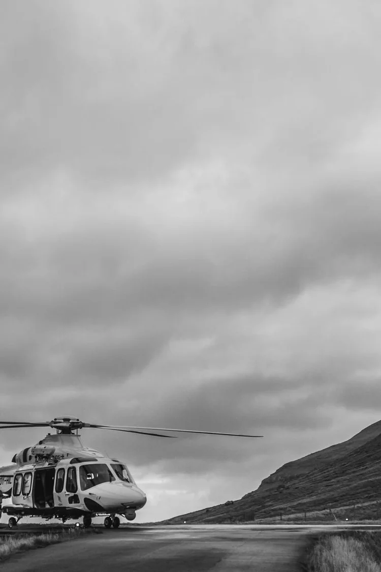 Helicopter at Inverness