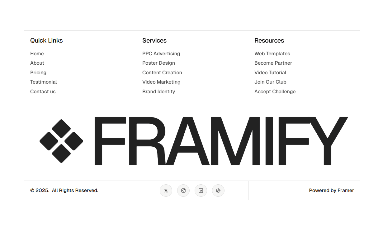 Framer Footer Component
