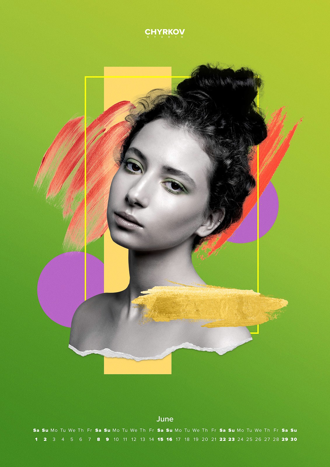 CHYRKOV studio 2019 calendar. Photographer: Sergei Chyrkov