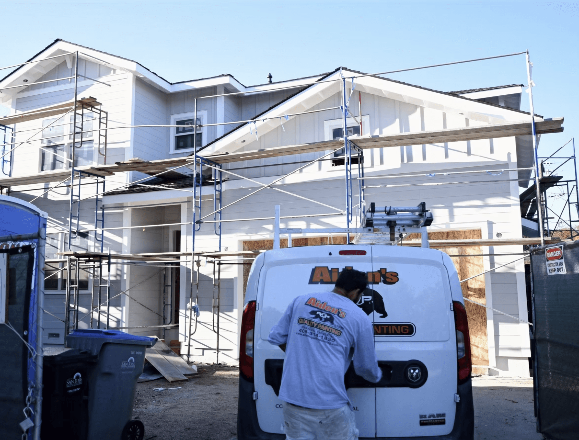 Business team happily discussing project.