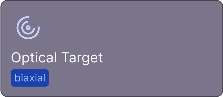 Card representing an optical target sensor.