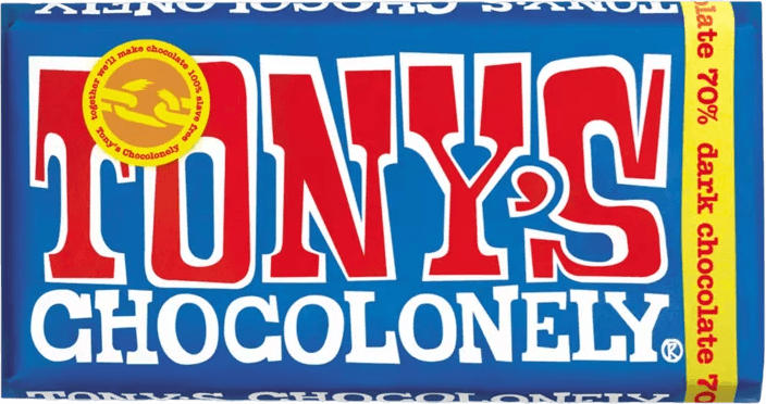 Tony’s Chocolonely milk chocolate bar