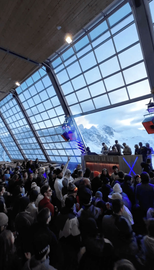 apresski party at 2340m