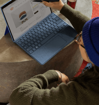 a person using a laptop