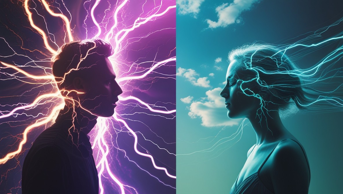 Two Silhouettes: Chaos vs. Calm