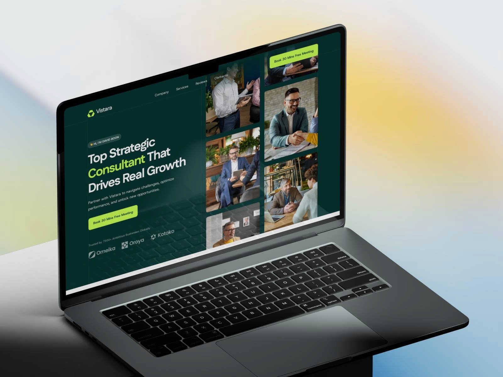 vistara business consultant framer template