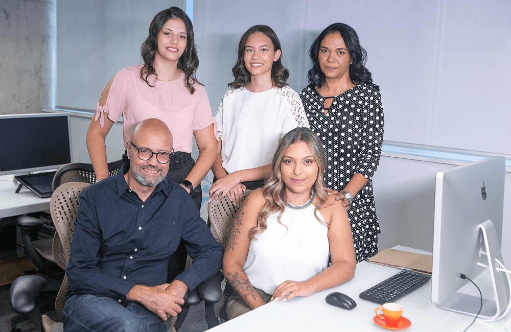 Fabio Carlo Fasoli, Carola Fasoli, Gisele Fasoli, Raquel Fasoli e Catia de Sousa Lemes