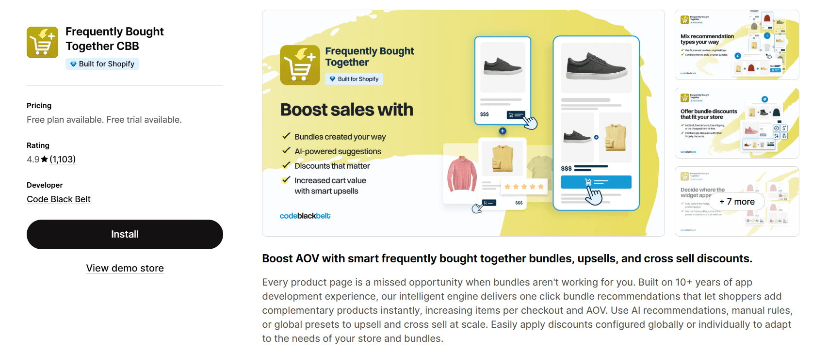 Frequently Bought Together on the Shopify Store