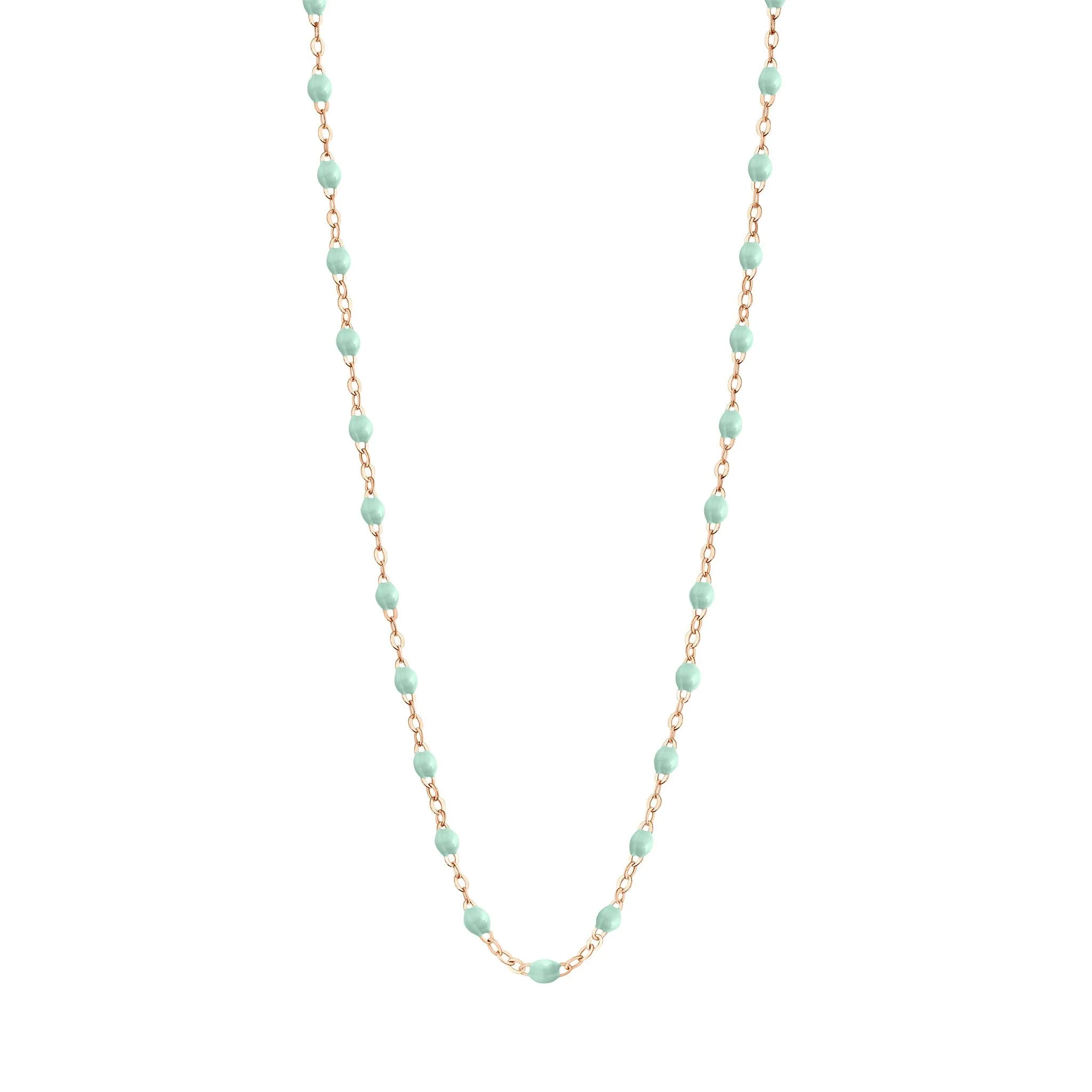 Collier jade Classique Gigi, or rose