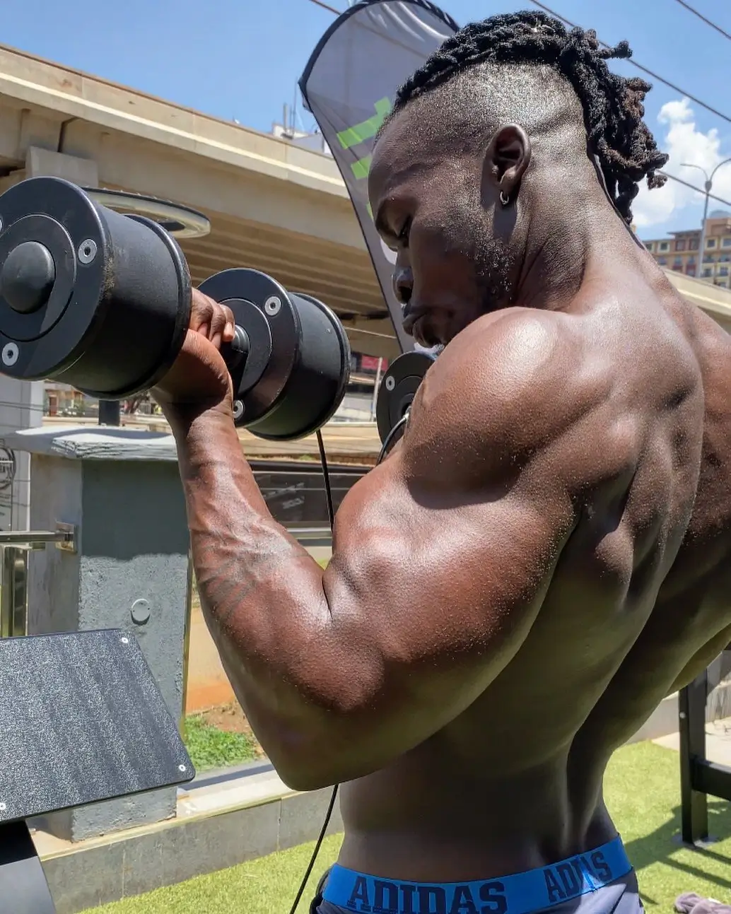 an image of alpha wes exercising