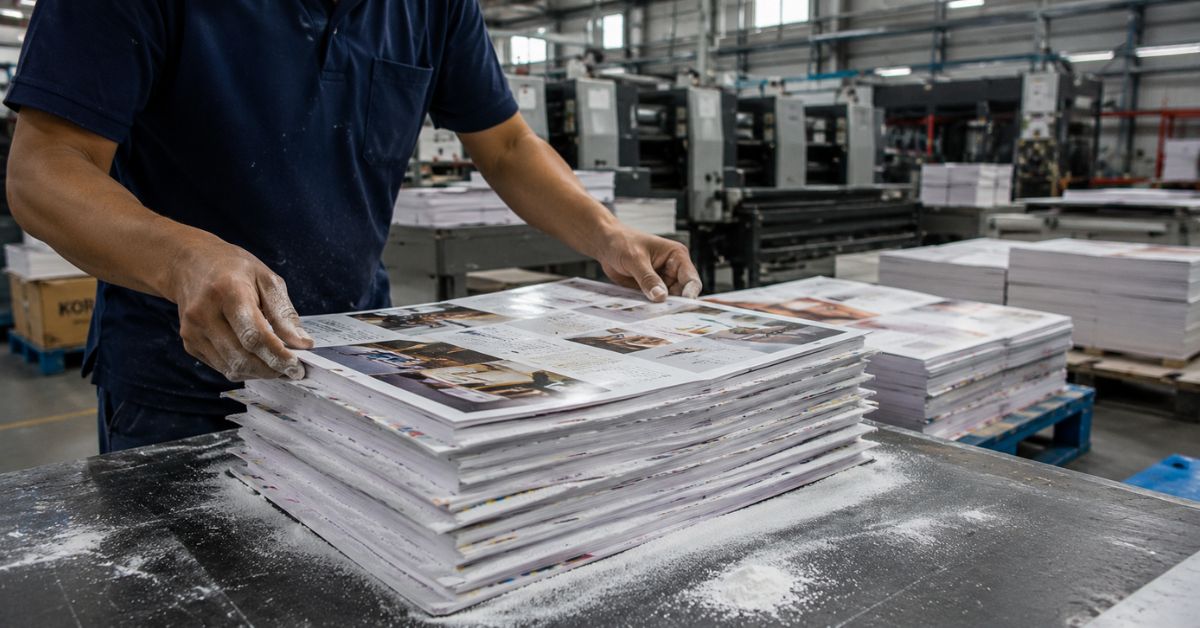 Drying Condition for Catalogue Printing