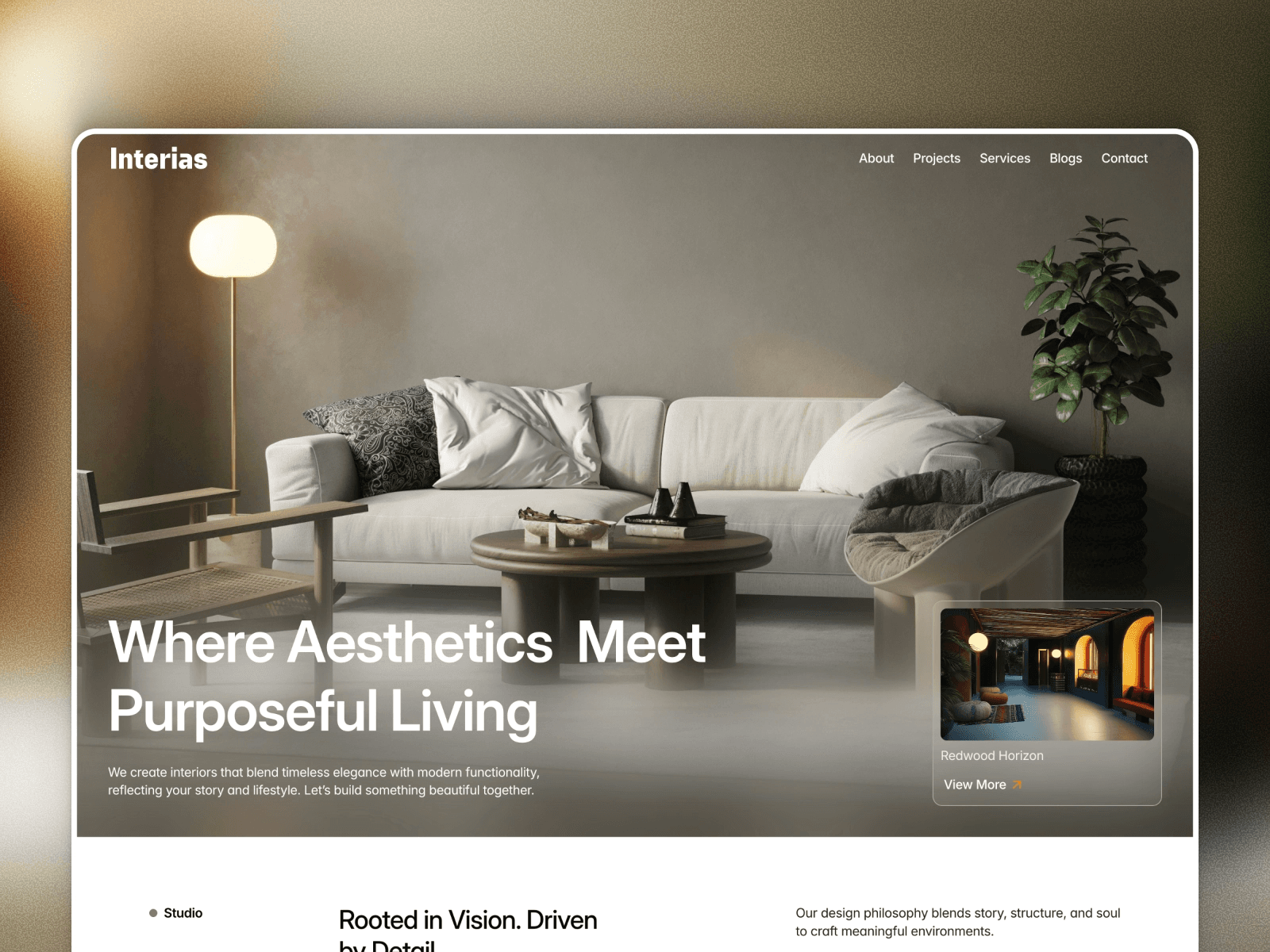 Interias - Architecture Framer Template