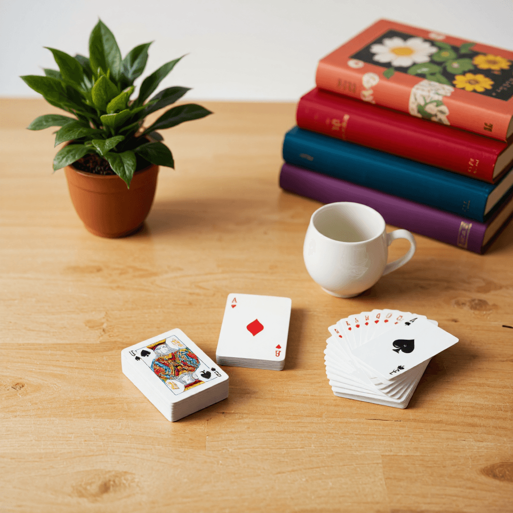 product photography of a deck of cards