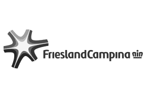 Logo of Friesland Campina, a client of Orange Minds for who we facilitated Design Sprints and innovation workshops