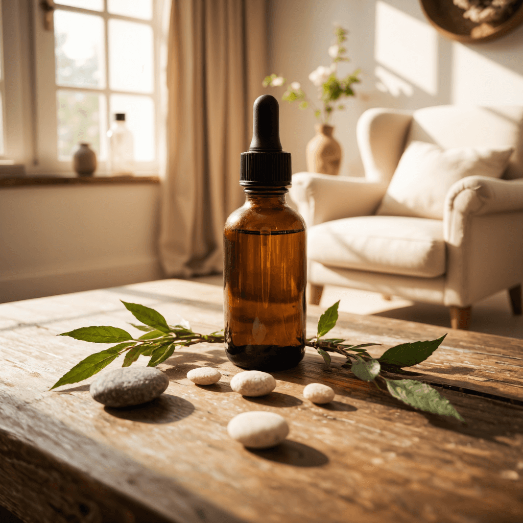 product photography of bottle of skincare product