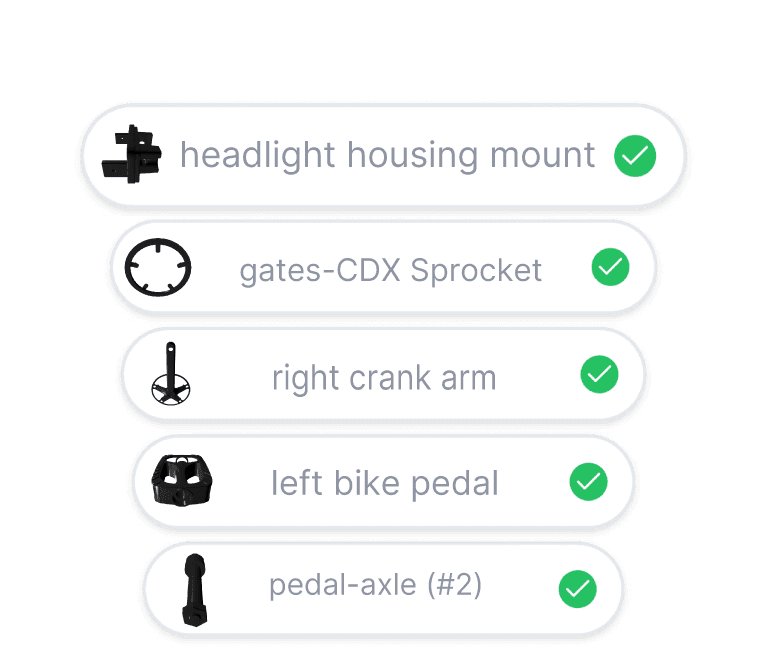 Screen showing a list of options for various app categories available within the application.