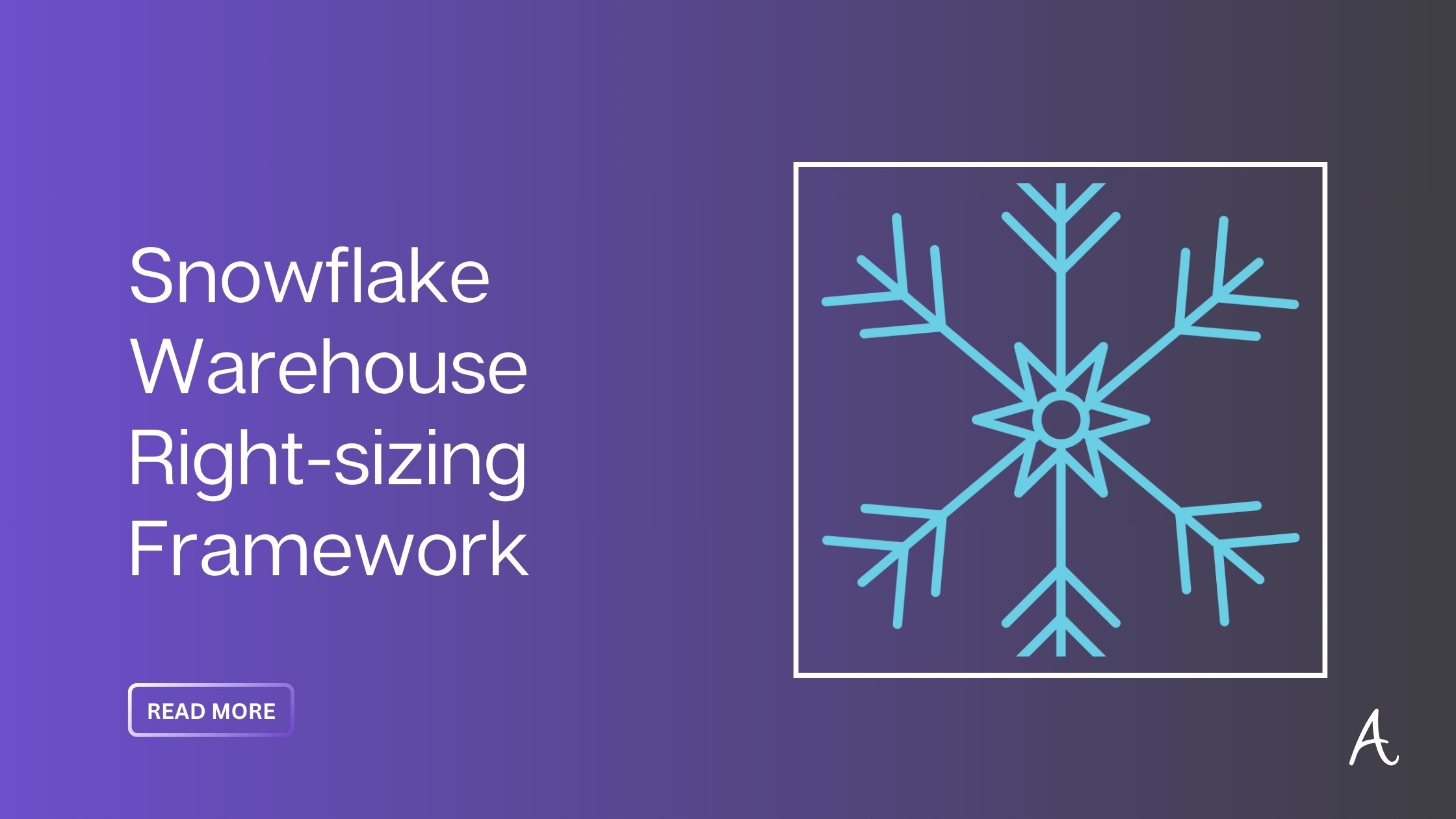 Snowflake Warehouse Right-sizing Framework