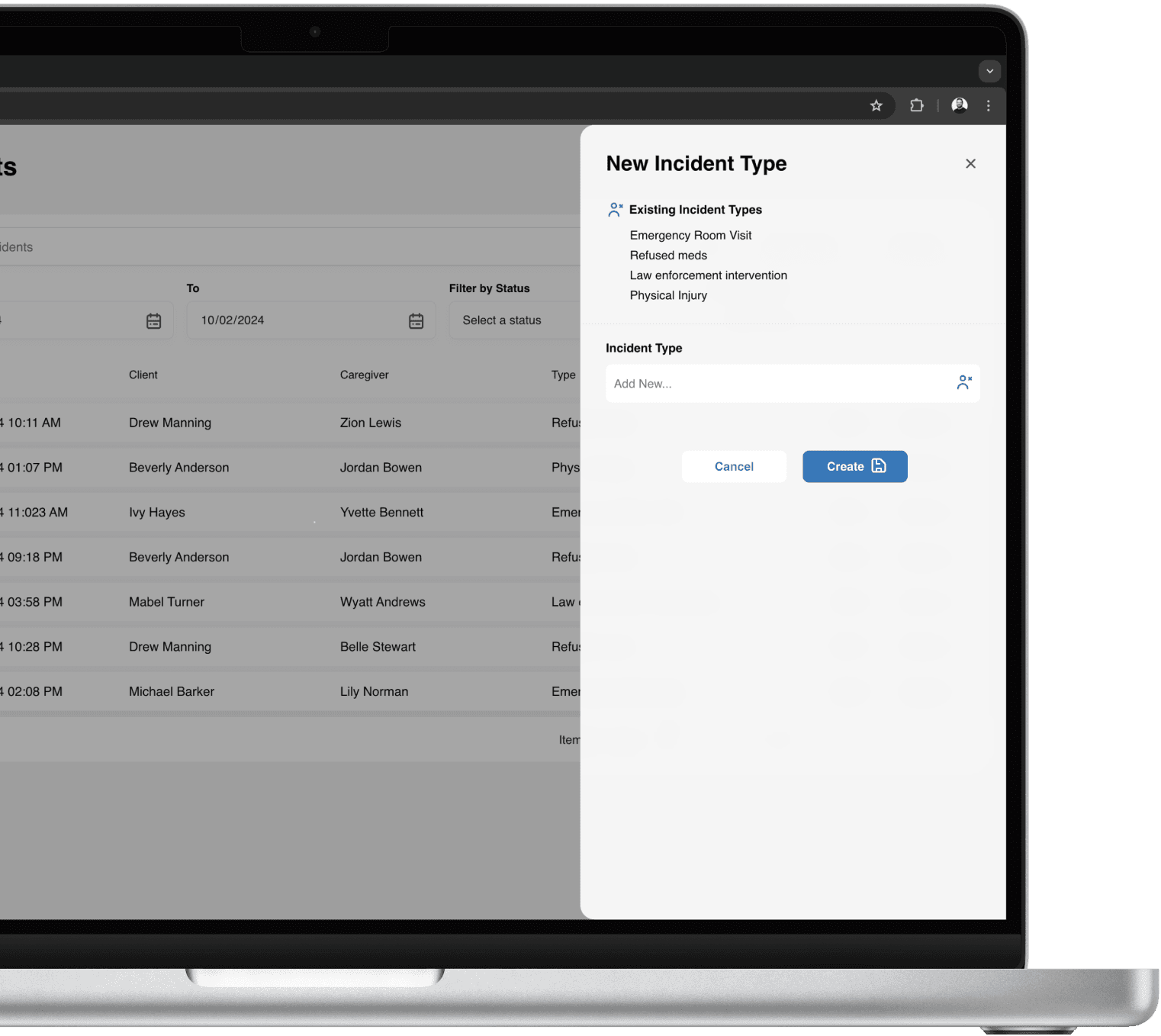 Incident reporting software.