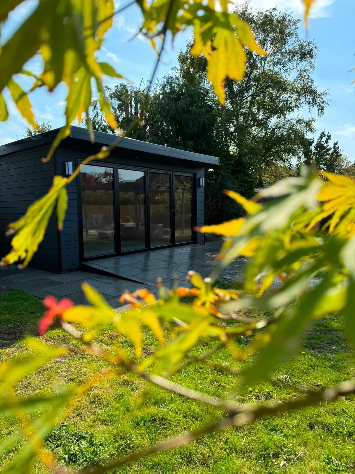 Timber garden room installation in Leeds
