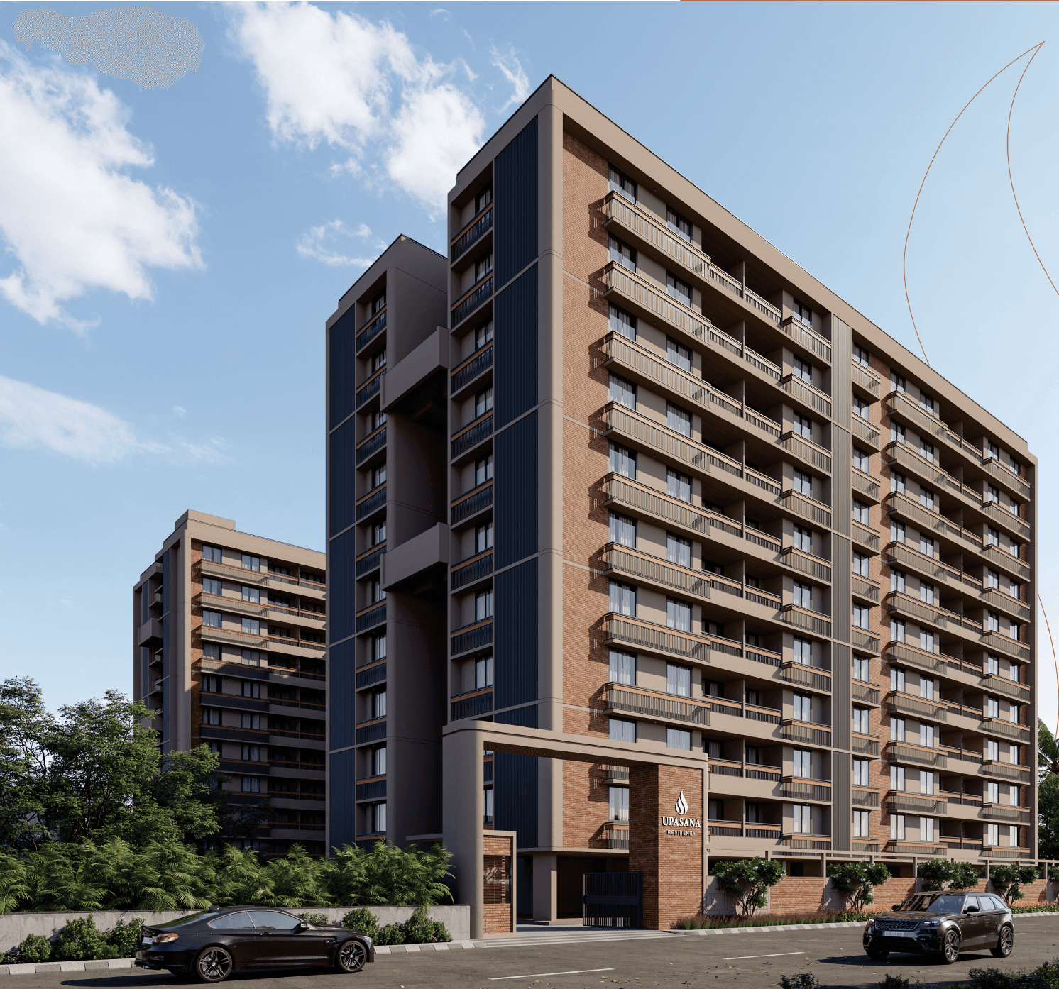 orange rolling chair