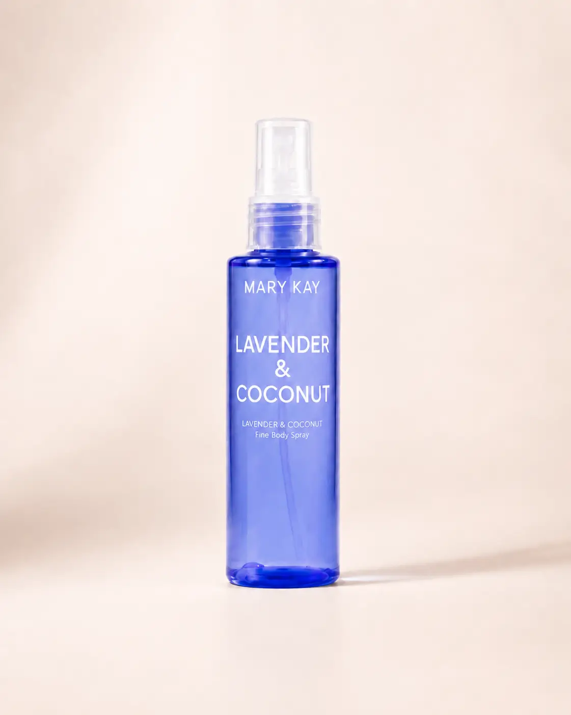 Mary Kay Spray Corporal Lavanda e Coco em embalagem azul