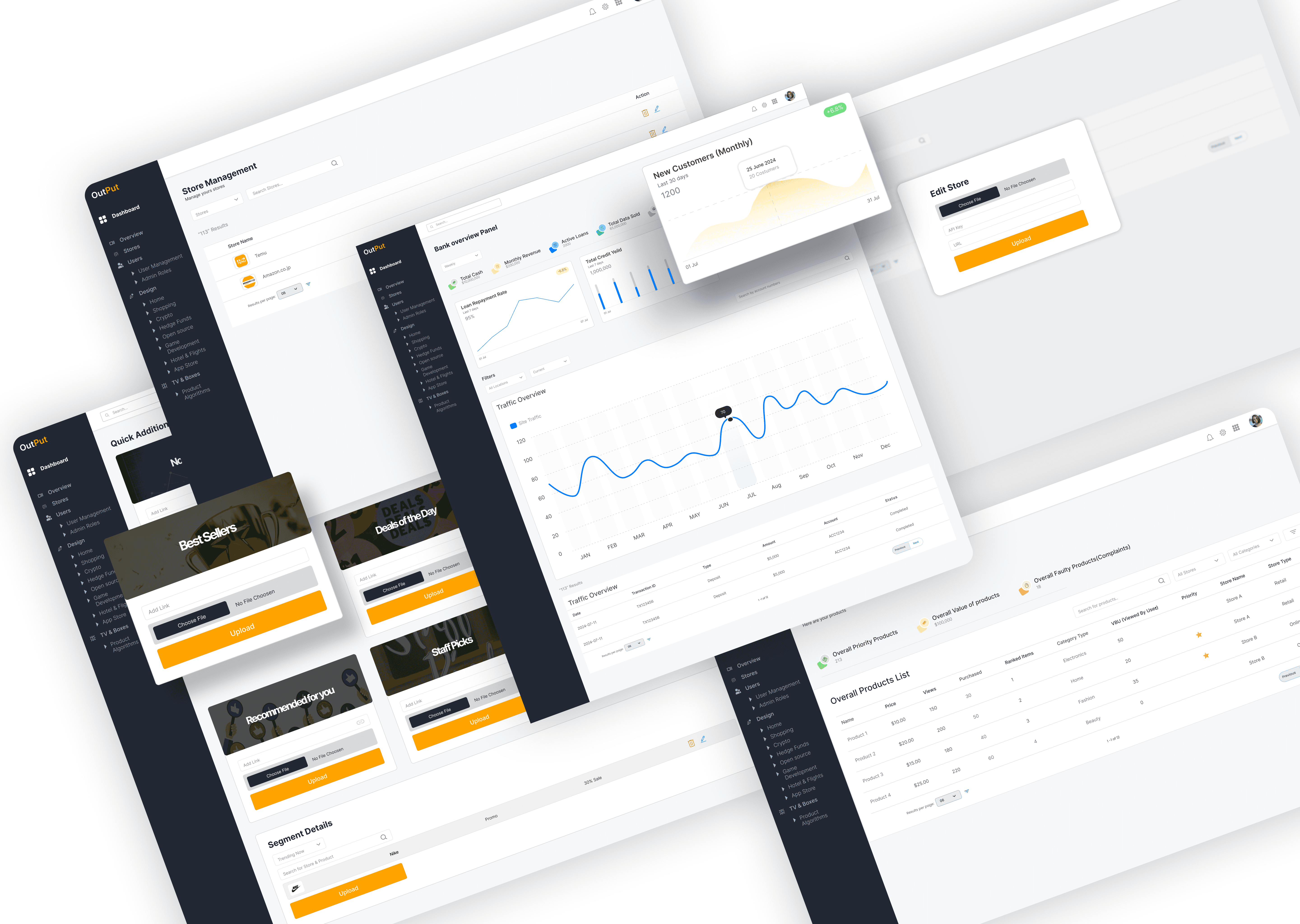 Business management platform Design UI UX
