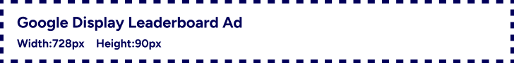 Google Display Leaderboard Ad 728x90