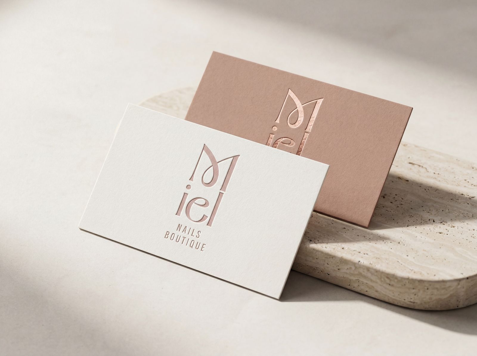 Miel, business cards mockup