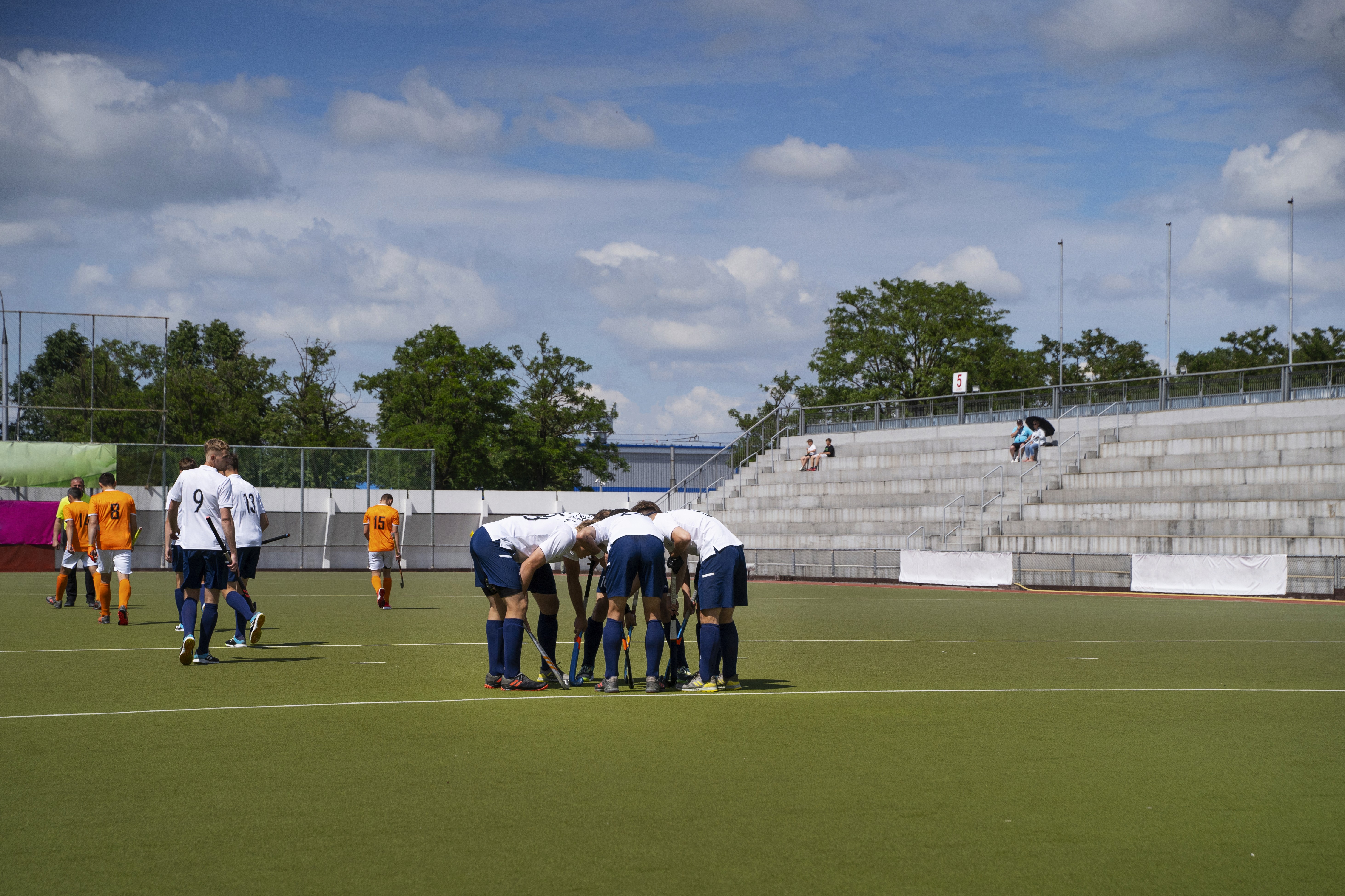 Dynamic picture of a cyclist riding downhill