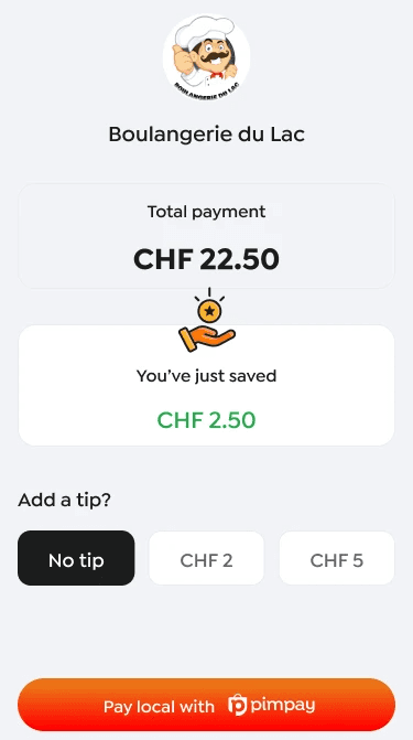 Fixed QR code payment option where customers scan and merchants enter amount for instant confirmation